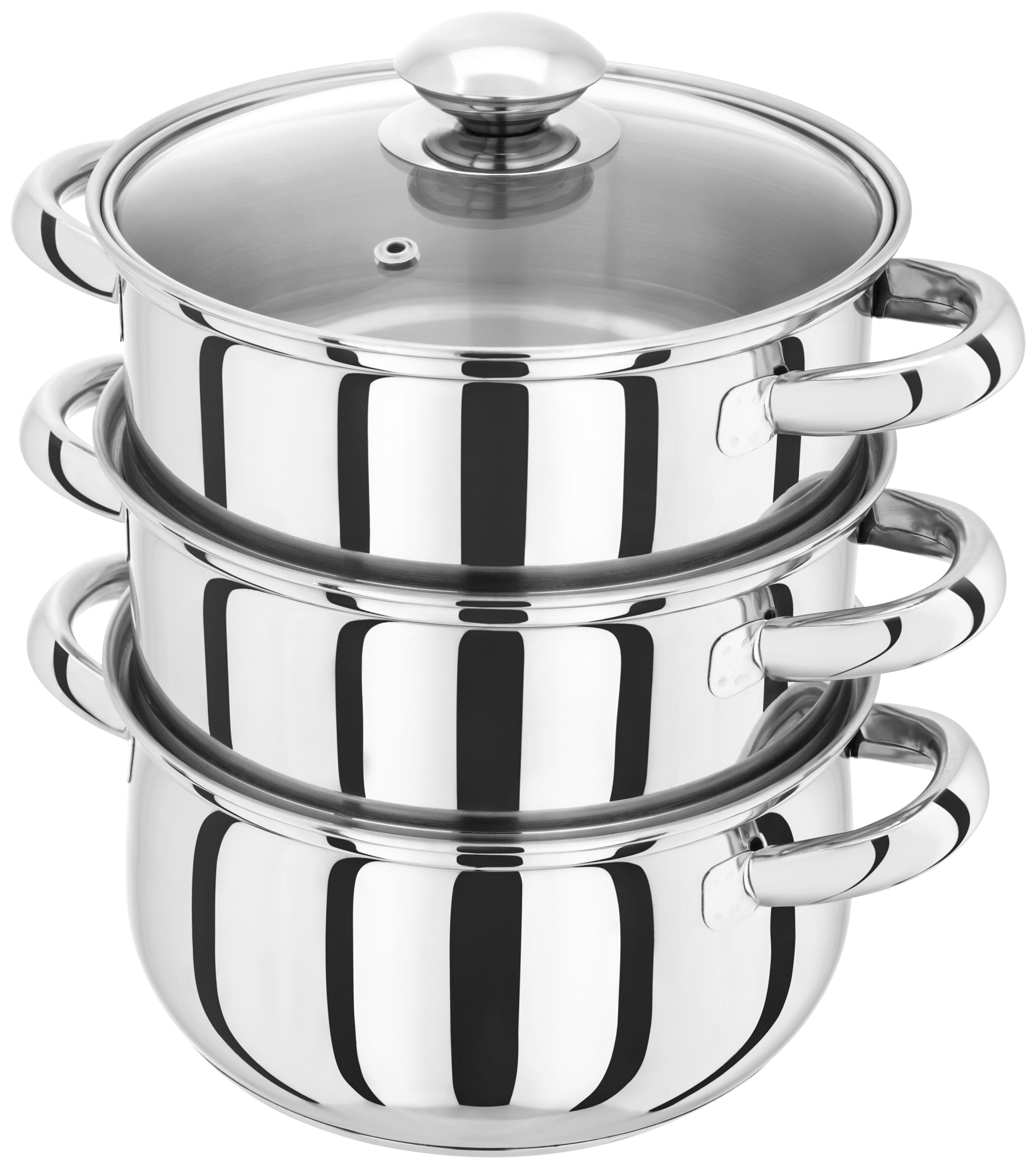 russell hobbs 18cm 3 tier stainless steel steamer