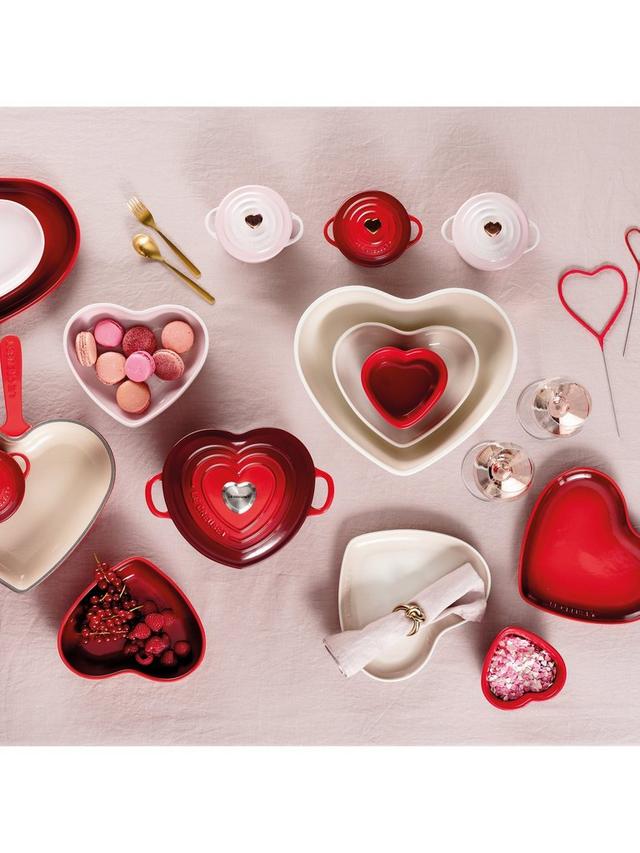 Heart Serving Platter 32cm - Meringue