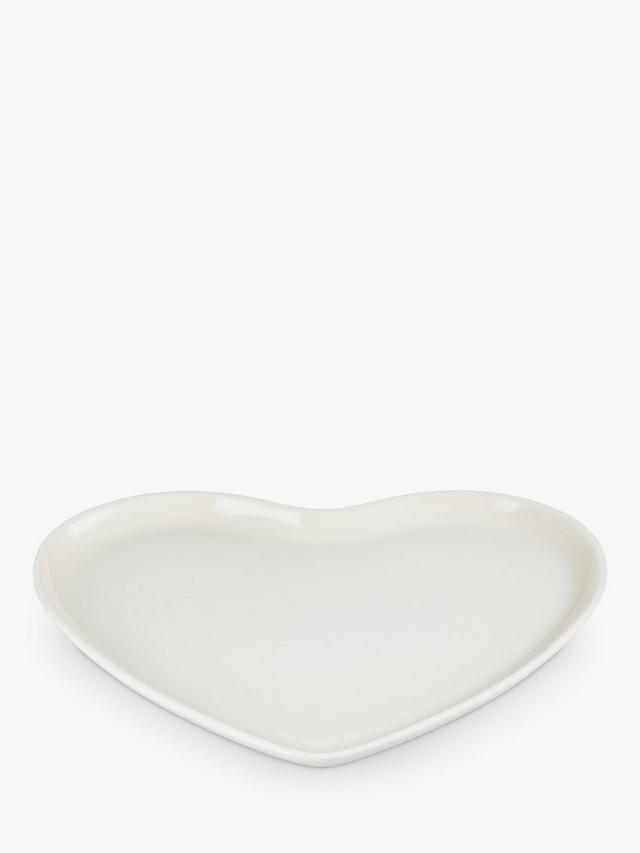 Heart Serving Platter 32cm - Meringue