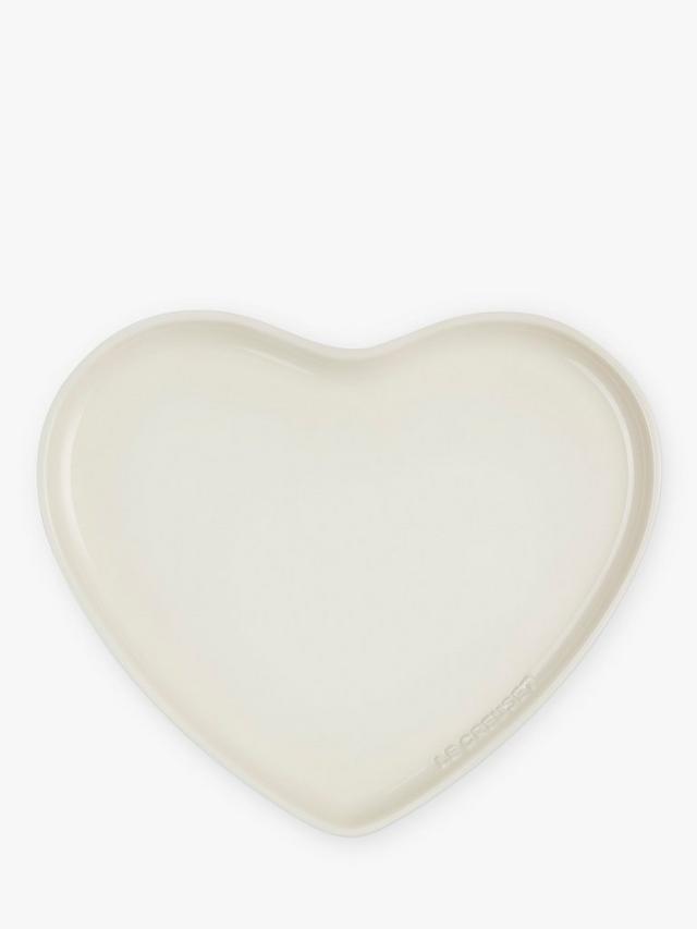 Heart Serving Platter 32cm - Meringue