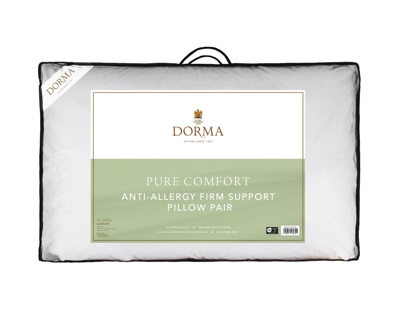 Pure Comfort Anti Allergy Pillow Pair - Firm