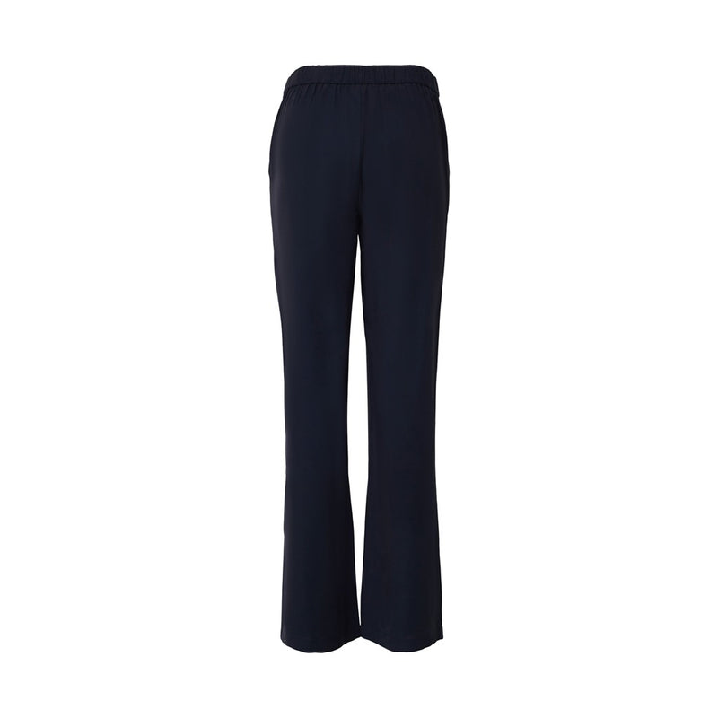 Casual Viscose Trousers - Navy