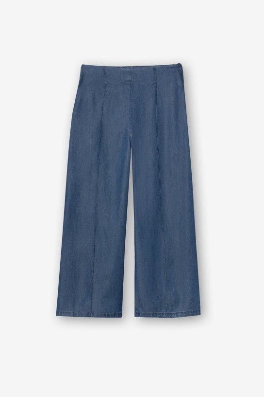 Gavin 1 Wide Leg Trouser - Blue