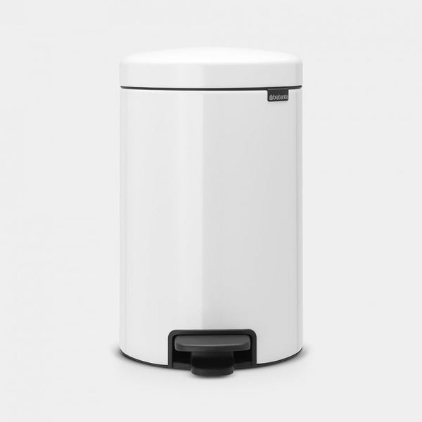 Newlcon Pedal Bin 12 Litre - White