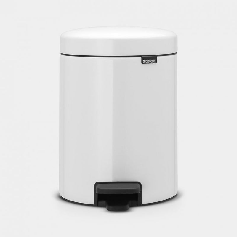 Newlcon Pedal Bin 5 Litre - White