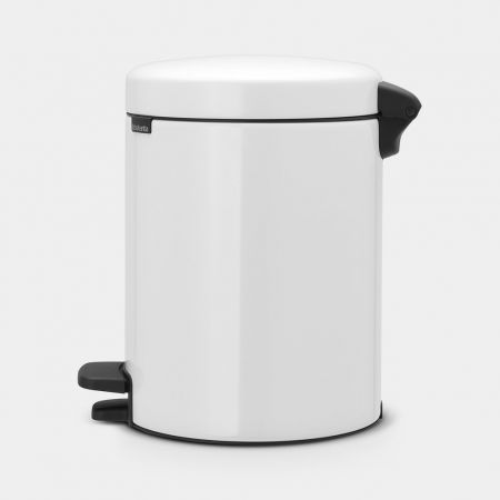 Newlcon Pedal Bin 5 Litre - White