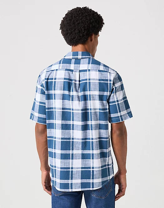 Short Sleeve 1 Pocket Shirt - Blue