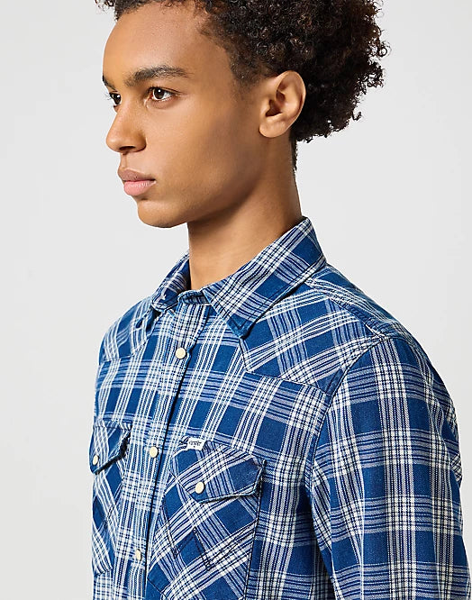 Western Indigo Shirt - Dark Wash