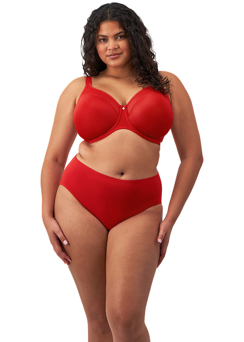 Smooth UW Moulded Non Padded Bra - Haute Red