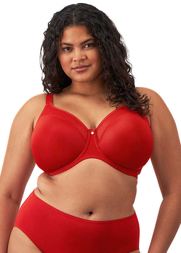 Smooth UW Moulded Non Padded Bra - Haute Red