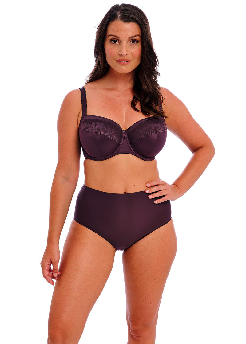 Illusion UW Side Support Bra - Plum