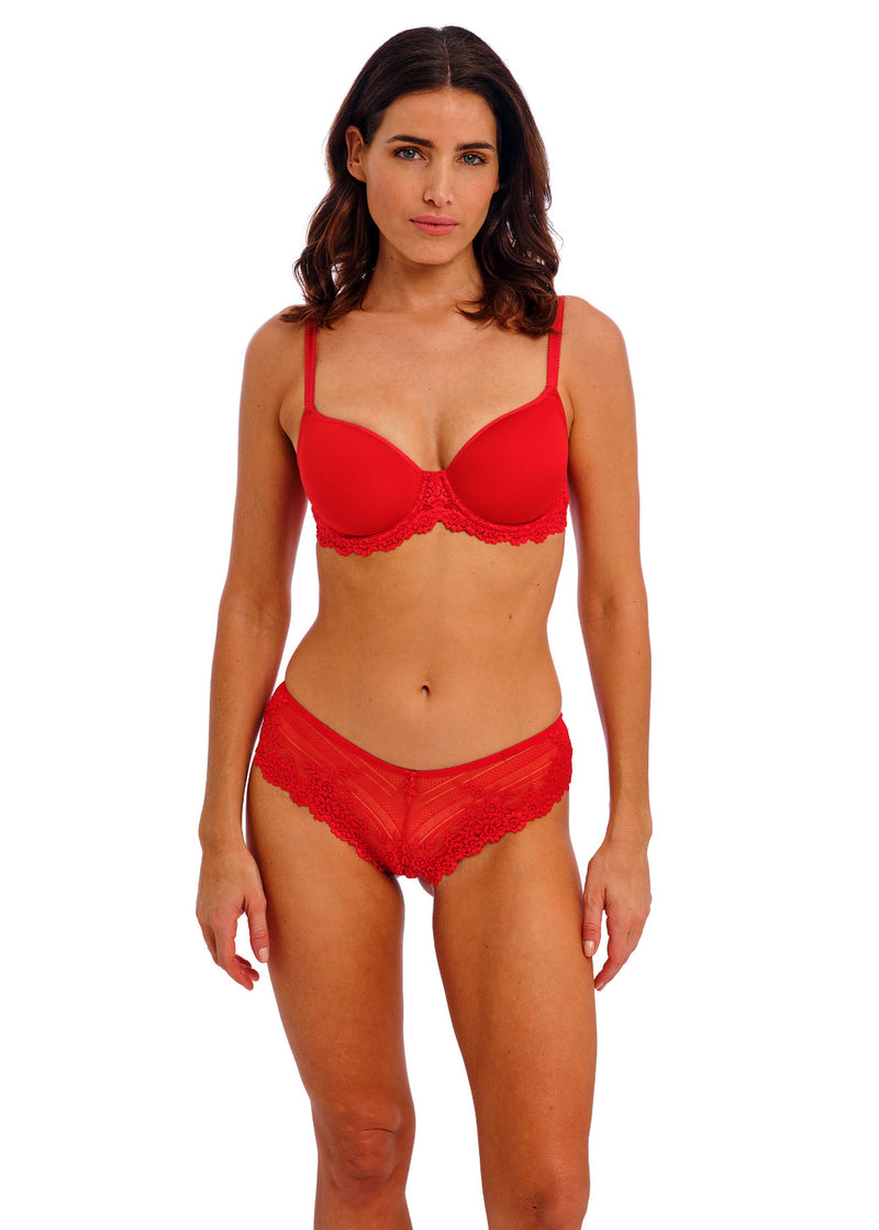 Embrace Lace Tanga - Equestrian Red