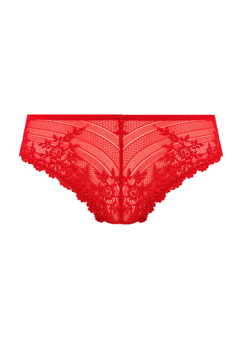 Embrace Lace Tanga - Equestrian Red