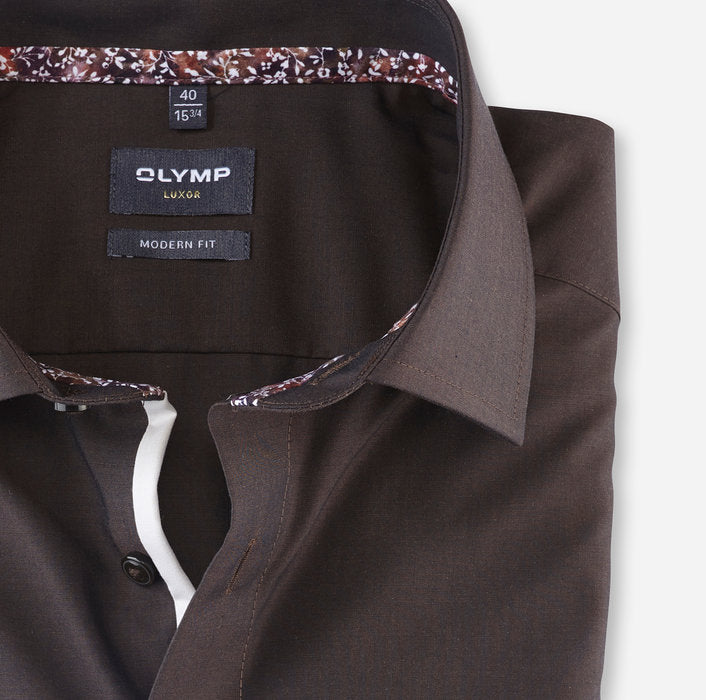 Modern Fit Shirt - Brown