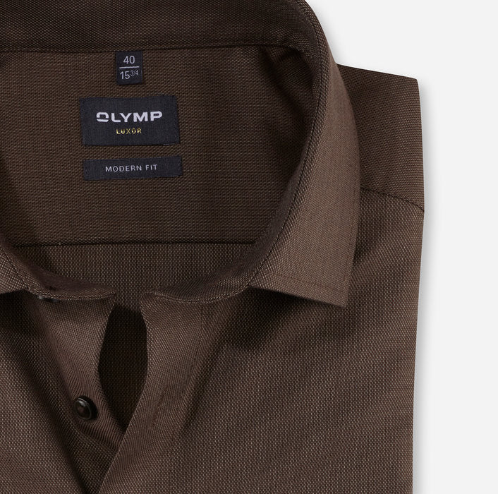 Modern Fit Shirt - Brown