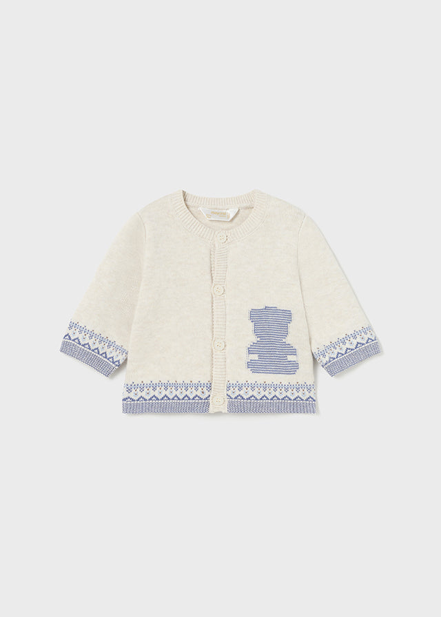 Knit Dungarees Set - Winterblue