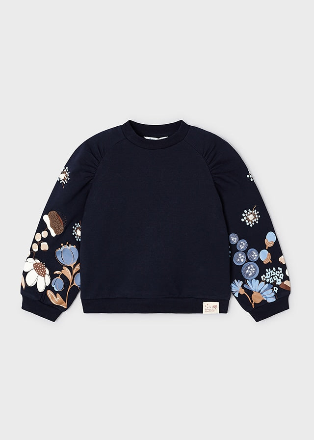 Embroidered Jumper - Navy