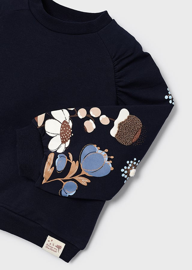 Embroidered Jumper - Navy