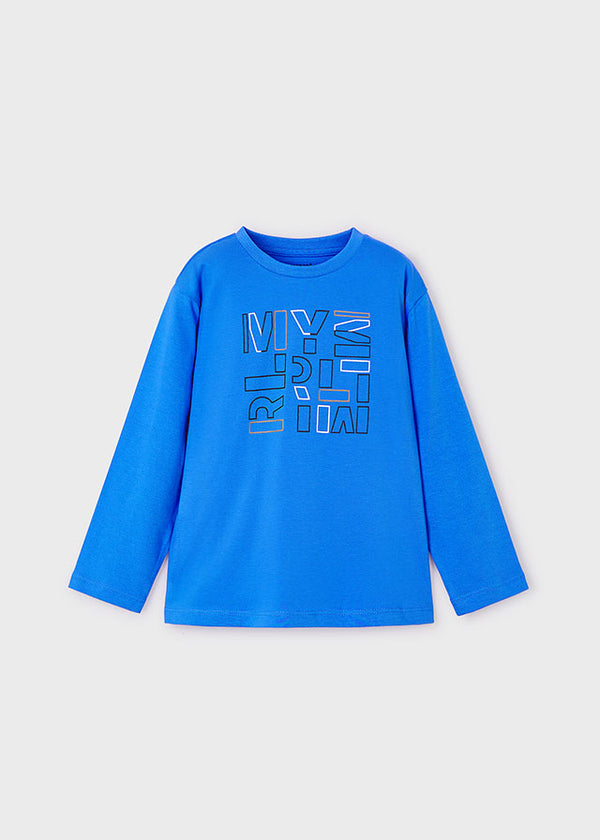 Long Sleeve Basic T-Shirt - Cerulean