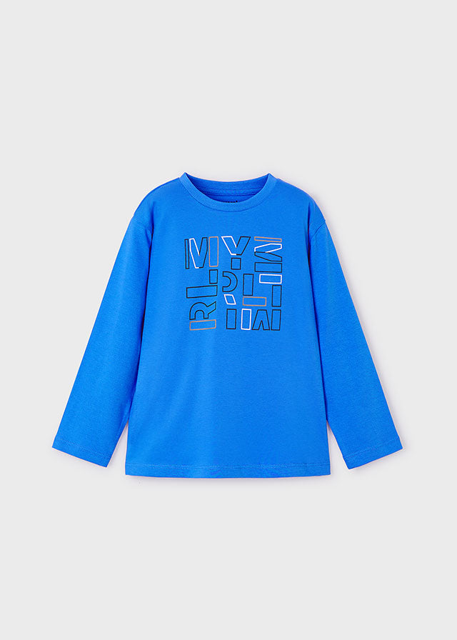 Long Sleeve Basic T-Shirt - Cerulean