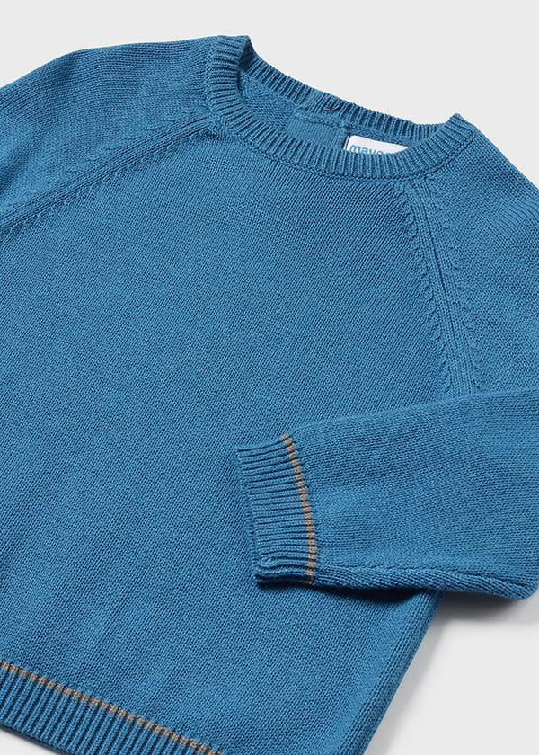 Basic Long Sleeve Jumper - Lake