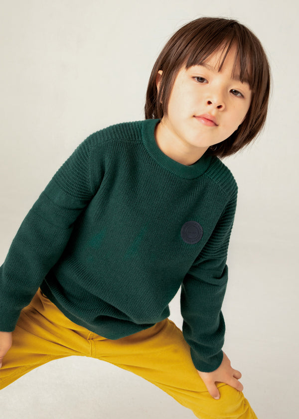 Round Neck Jumper - Apline Green