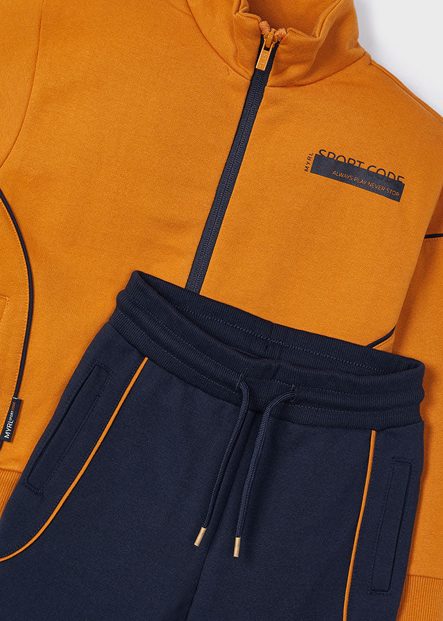 Zip Top & Jogs Tracksuit - Carrot