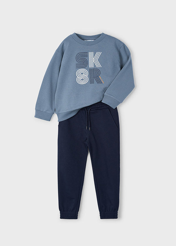 Mayoral Sweatshirt & Jogs Tracksuit - Cloud