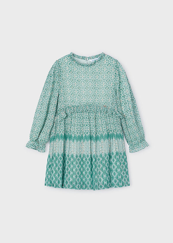 Pleated Dress - Jade