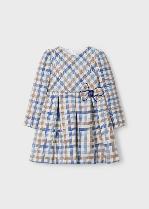 Plaid Dress - Sky Blue