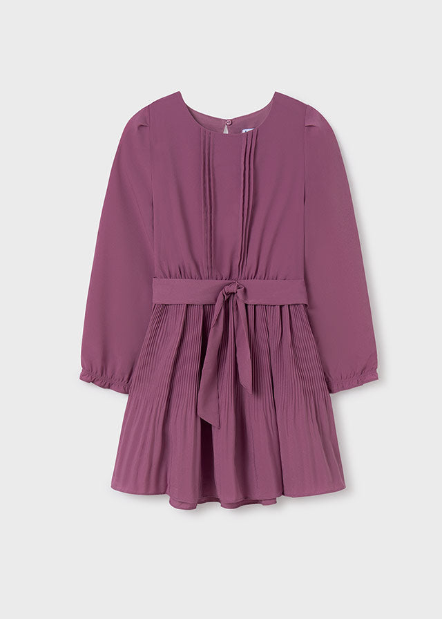 Pleated Dress - Mauve