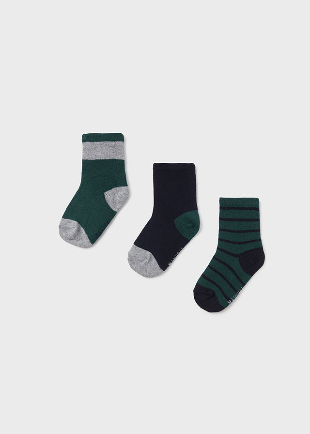 3 Piece Sock Set - Jade