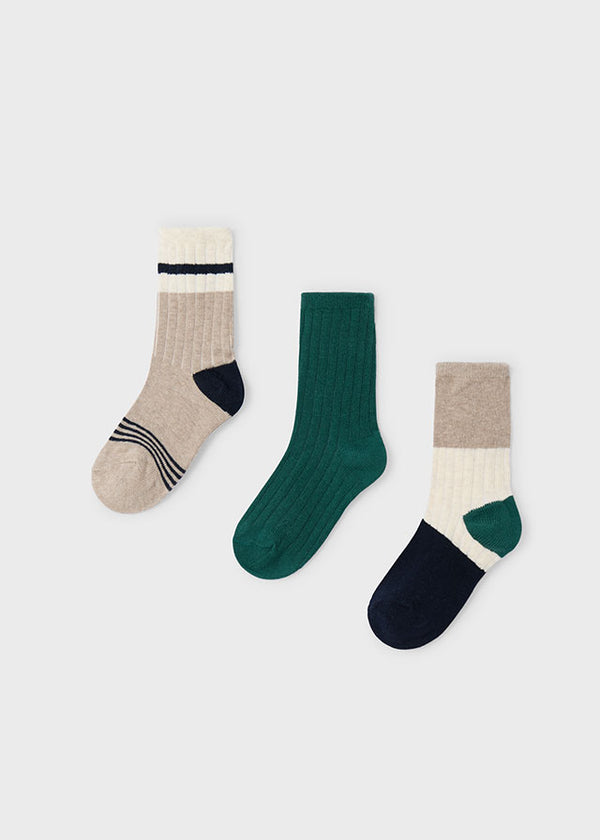 3 Pack Sock Set - Apline Green