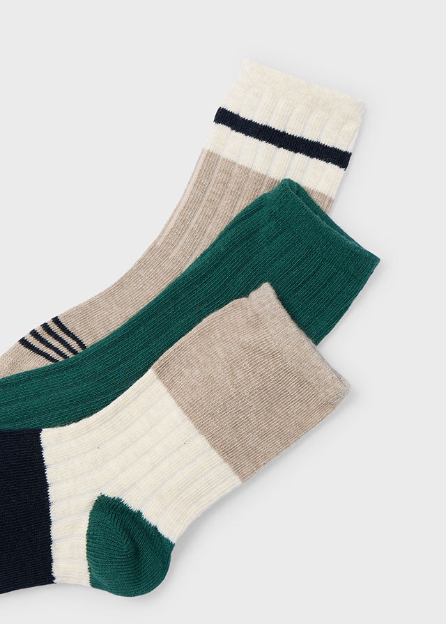 3 Pack Sock Set - Apline Green