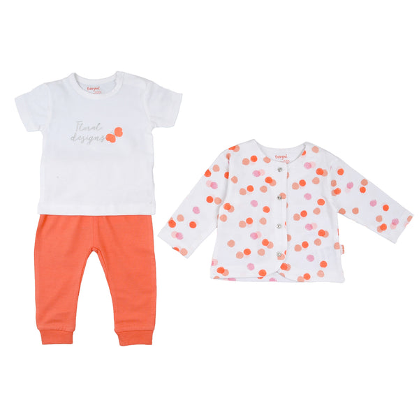 3 Piece Set - Light Orange