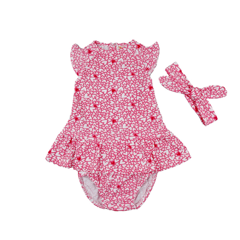 2 Piece & Headband - Pink