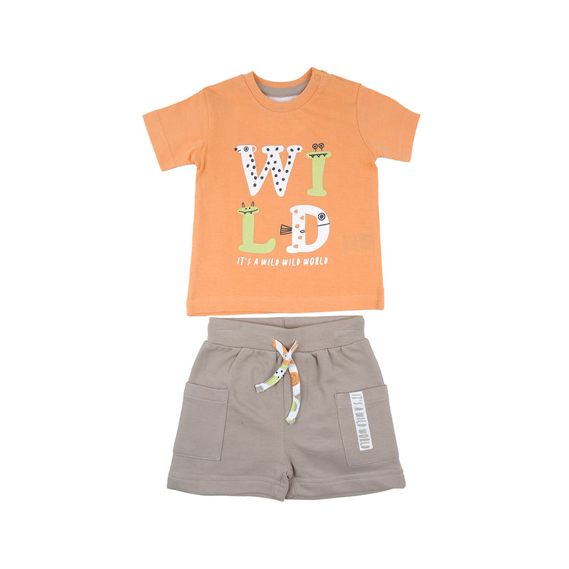 Girls 2 Piece Set - Light Orange