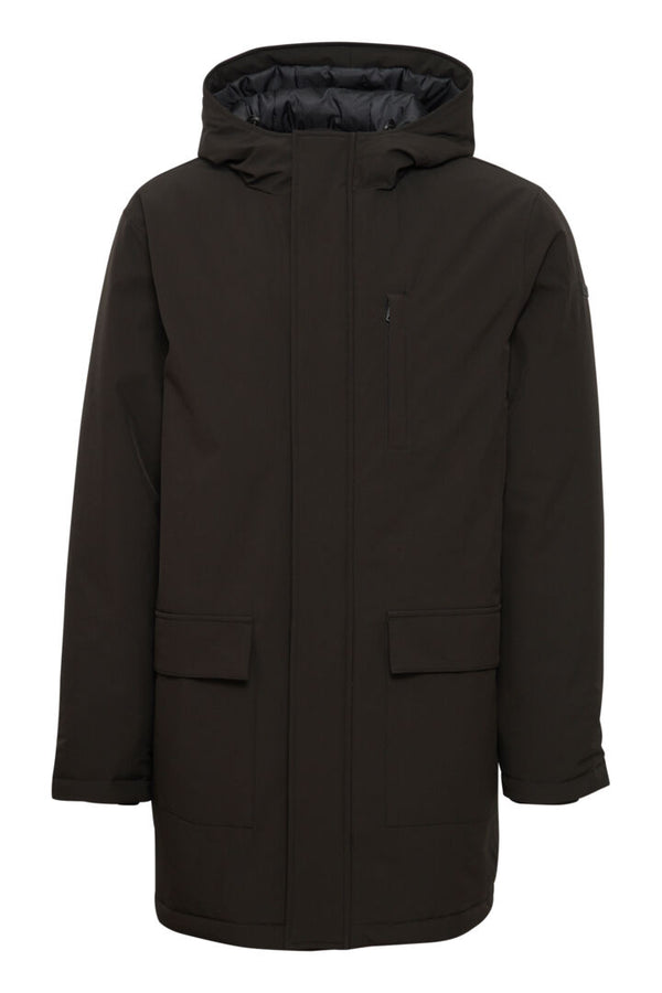 Myles Hooded Coat - True Black