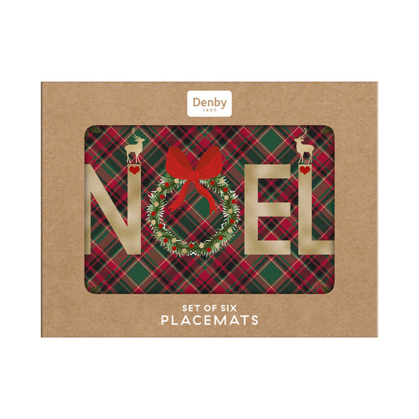 Noel Tartan Set of 6 Placemats