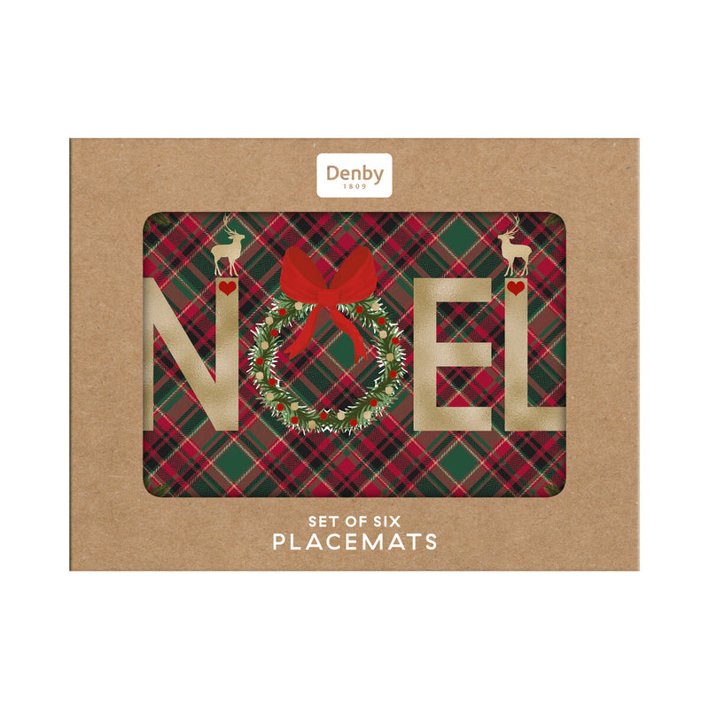 Noel Tartan Set of 6 Placemats