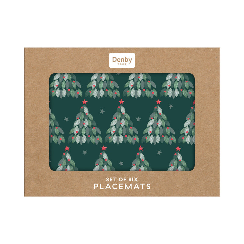 Evergreen Set of 6 Placemats