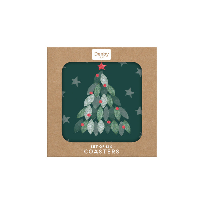 Evergreen Set of 6 Coasters