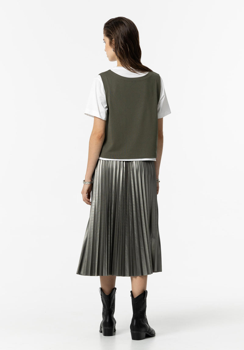 Kyoto Long Skirt - Silver