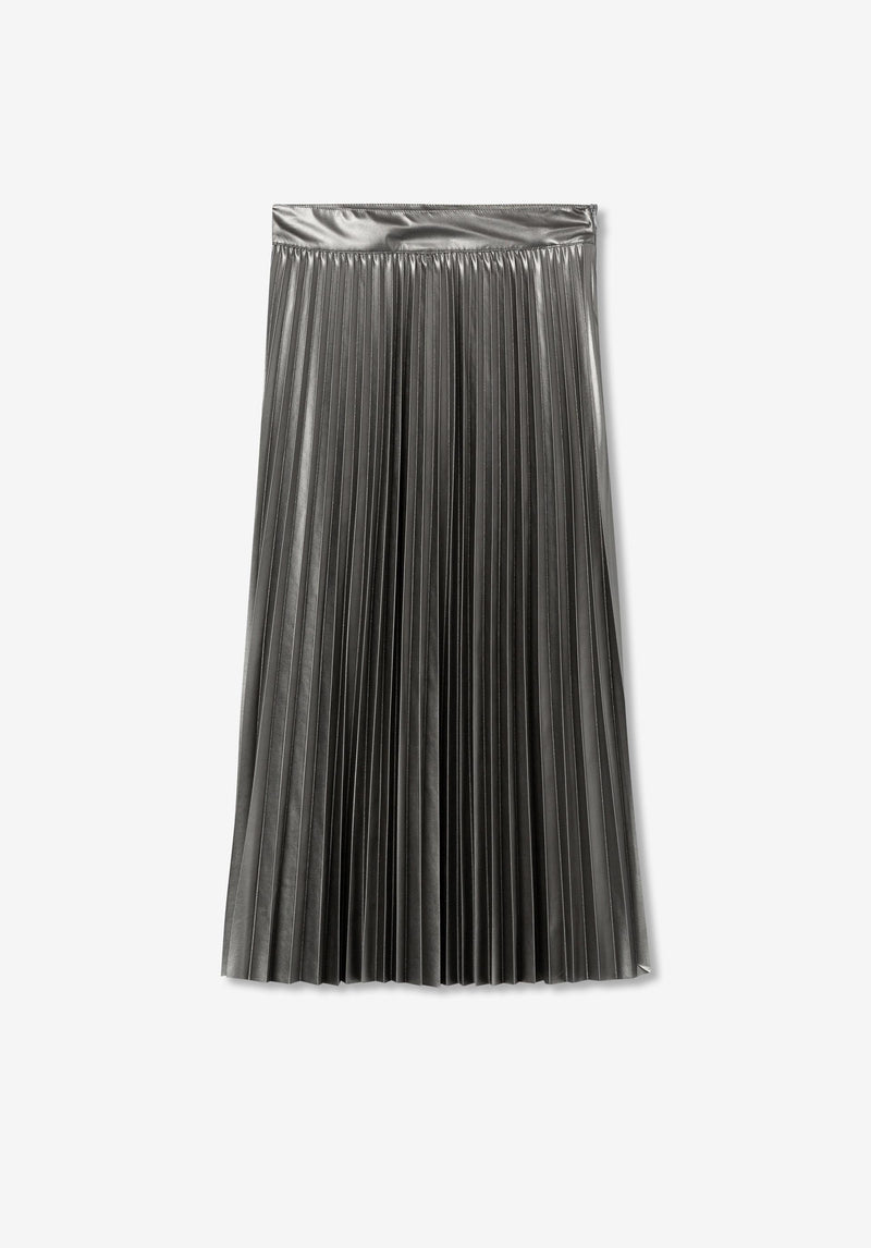 Kyoto Long Skirt - Silver