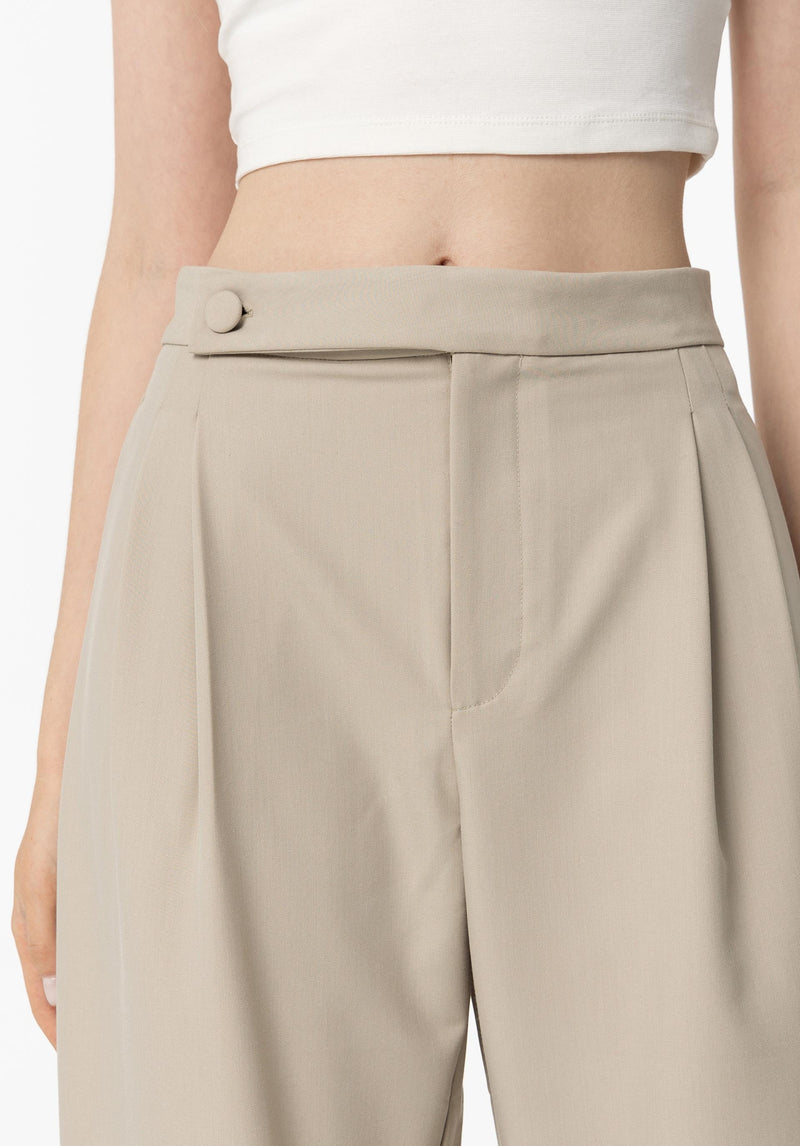 Margot Wide Trouser - Beige