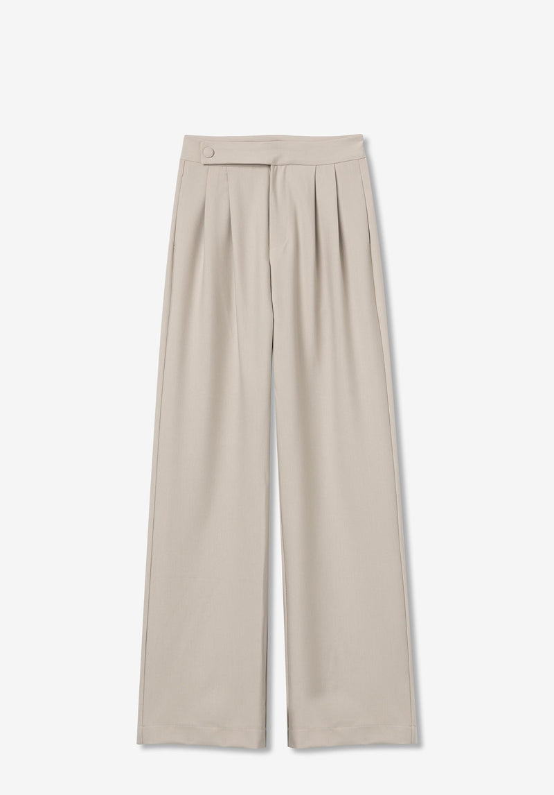 Margot Wide Trouser - Beige