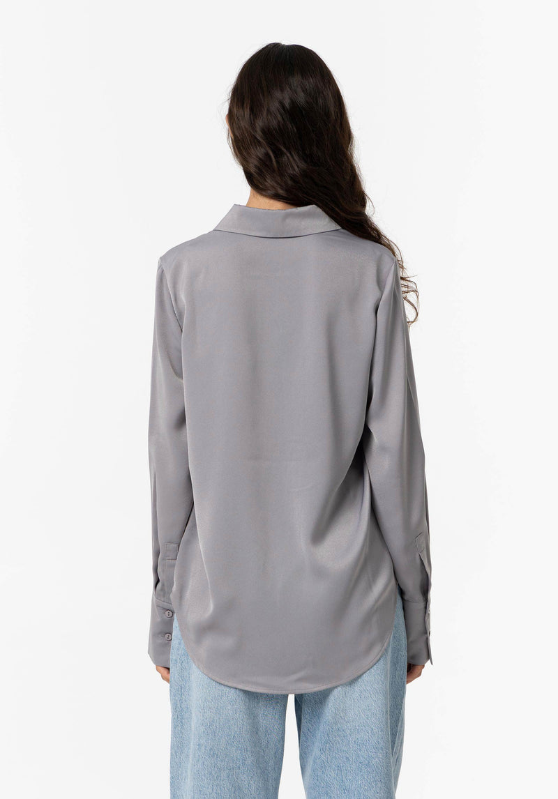 Satan Long Sleeve Shirt - Silver