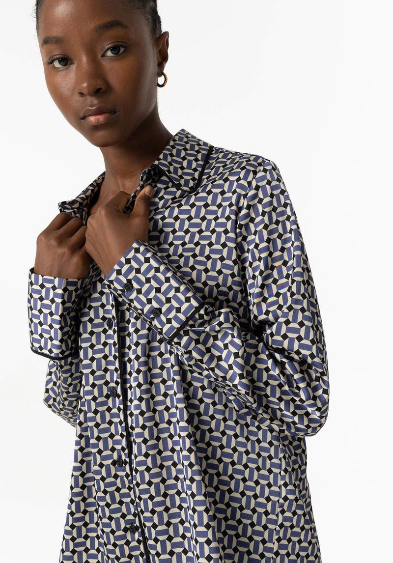 Chica Long Sleeve Shirt - True Navy