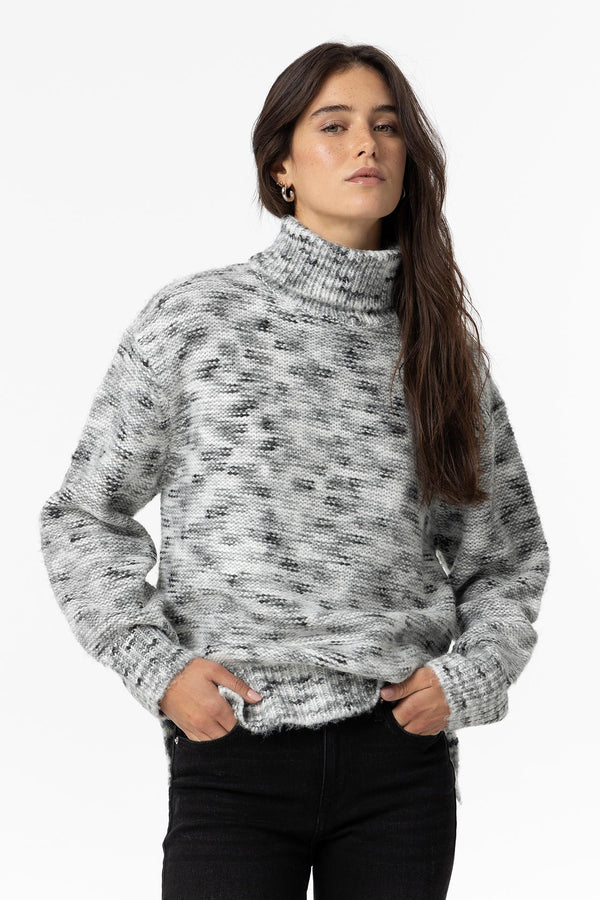 Valhalla Polo Neck Jumper - Steel Grey