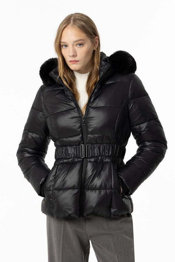 Plomo Padded Coat - Black